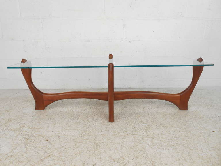 Mid-Century Modern Table basse moderne mi-siècle de style Adrian Pearsall en vente