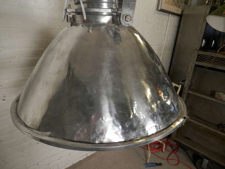 Massive Mid-Century Industrial Lamp 3