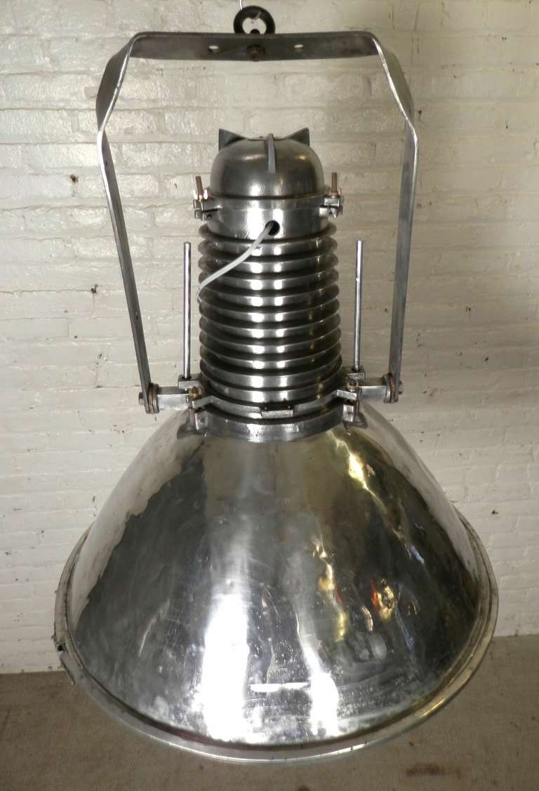 Massive Mid-Century Industrial Lamp 5