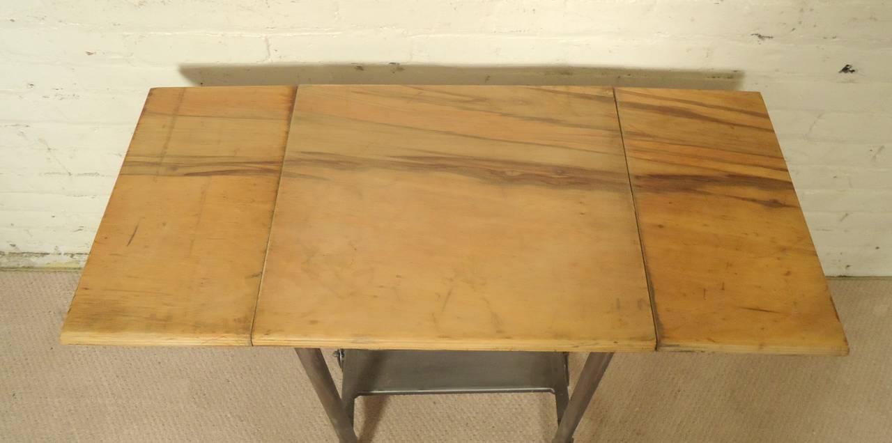Mid-20th Century Industrial Factory Table