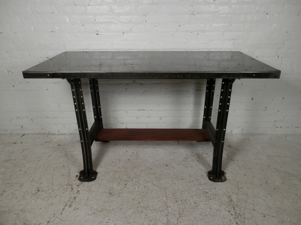 Machine Age Style Iron Work Table 1