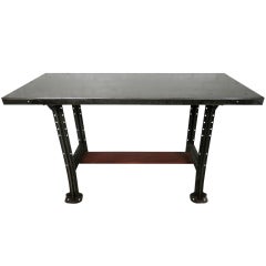 Machine Age Style Iron Work Table