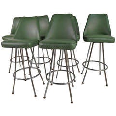 Tabourets pivotants vintage par Admiral Chrome Corporation