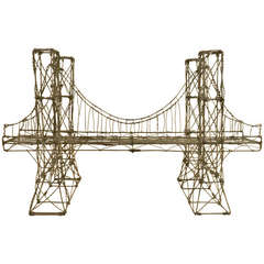 Unusual Mid-Century Modern 3-D Bridge Sculpture