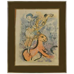 Marc Chagall's "Woman Circus Rider On A Red Horse" - 1957