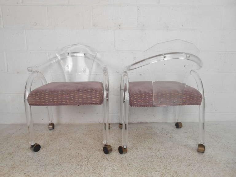 lucite chairs vintage