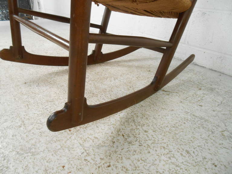 Danish Hans Wegner J-16 Style Midcentury Rocking Chair
