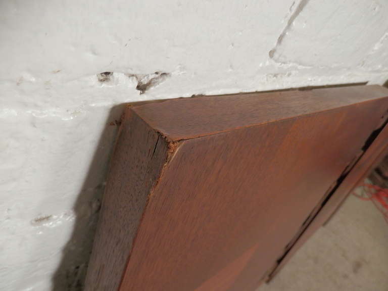 American Brutalist Style Mid-Century Modern Headboard By Lane