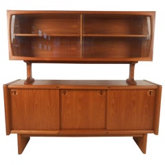 Scandinavian Teak Sideboard with Display Topper