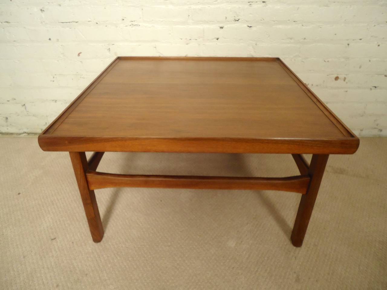 square mid century coffee table
