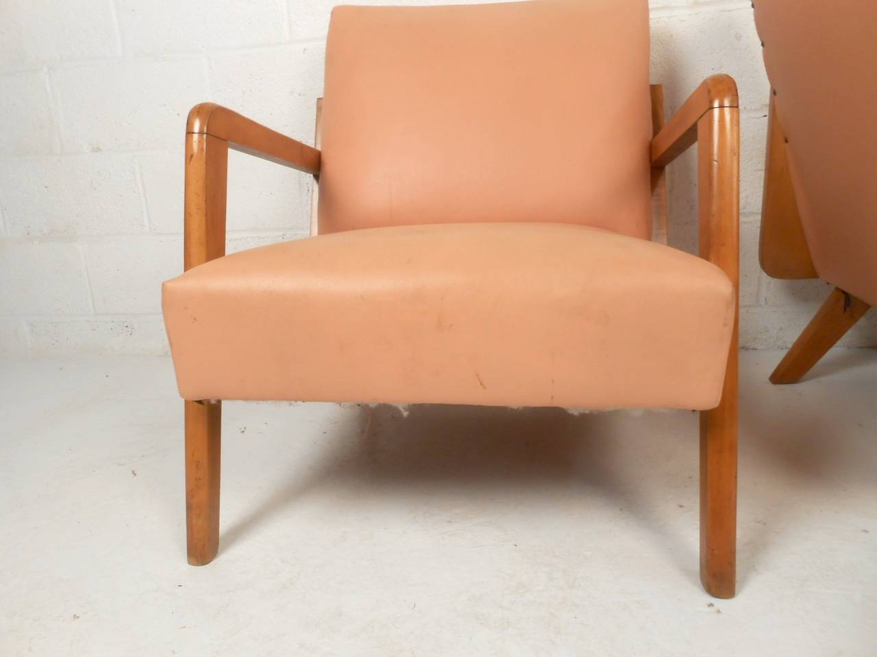 Mid-Century Modern Atomic Modern Lounge Chairs, a Pair