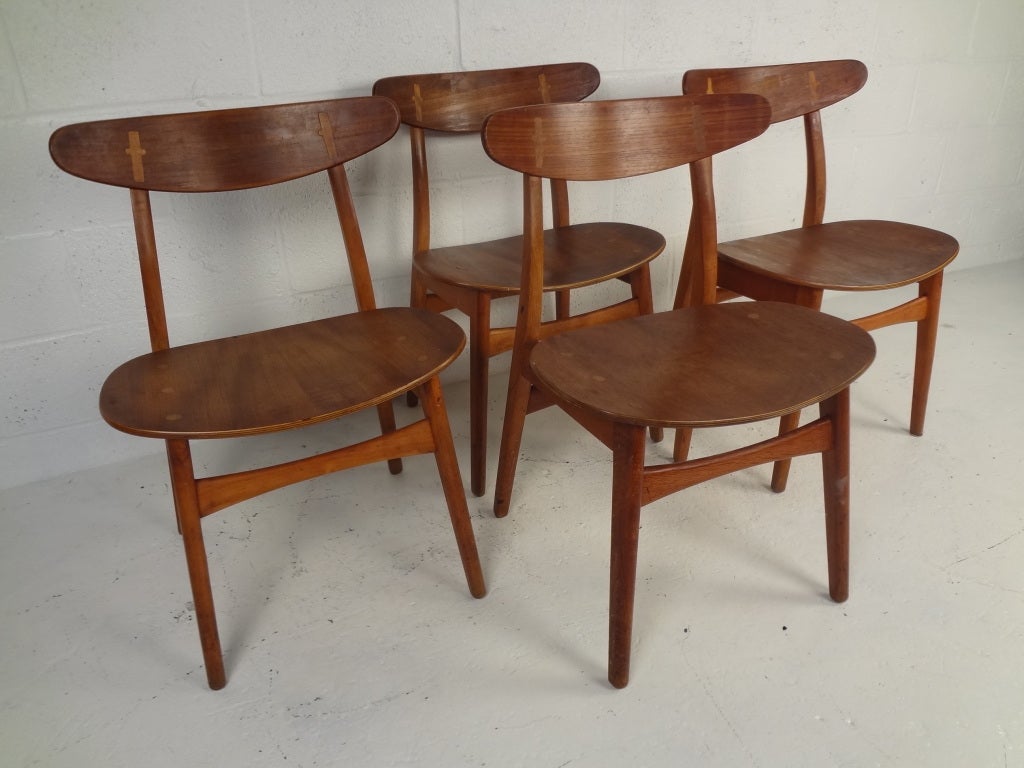 Four Hans Wegner Chairs by Carl Hansen & Son