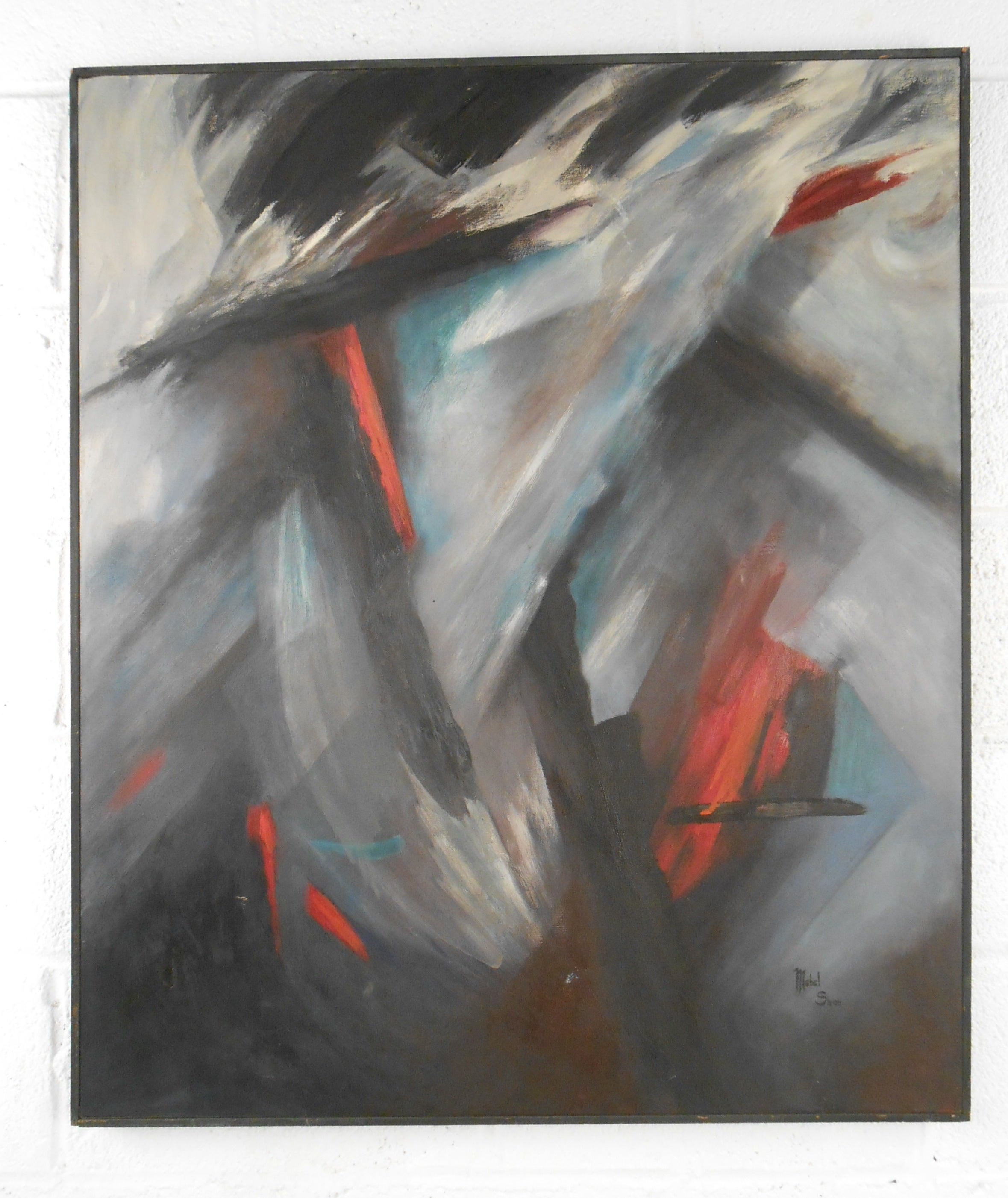 Mid-Century Abstract Painting, Mabel Swan