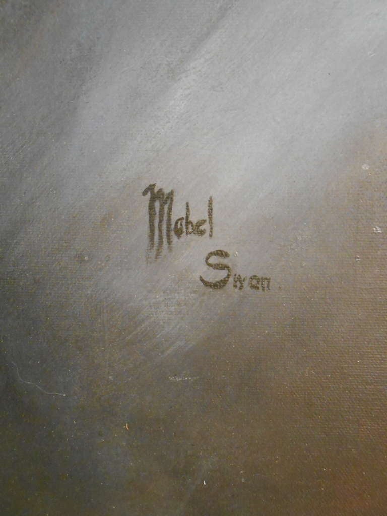 Abstrakte Malerei aus der Mitte des Jahrhunderts, Mabel Swan (amerikanisch) im Angebot