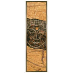 Mid-Century Modern Artistic Marble Panel