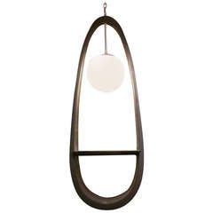 Milo Baughman Style Mid-Century Modern Hanging Lamp