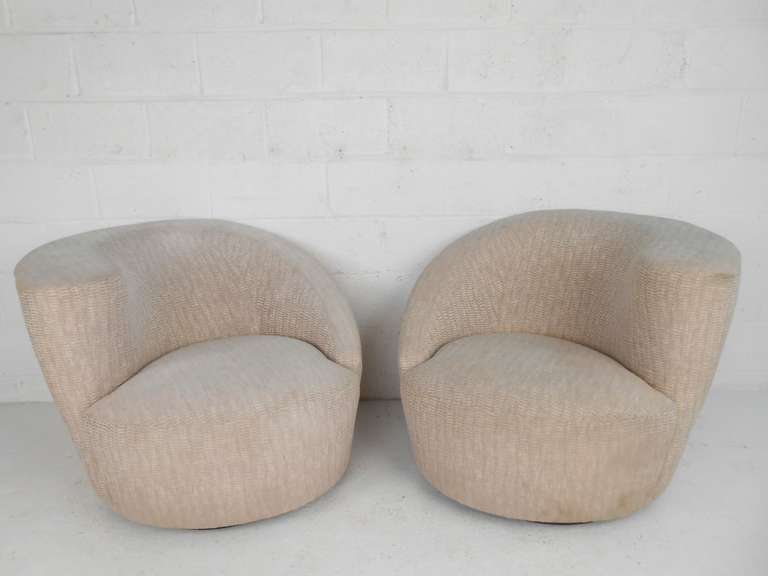 Vladimir Kagan "Nautilus" Corkscrew Chairs