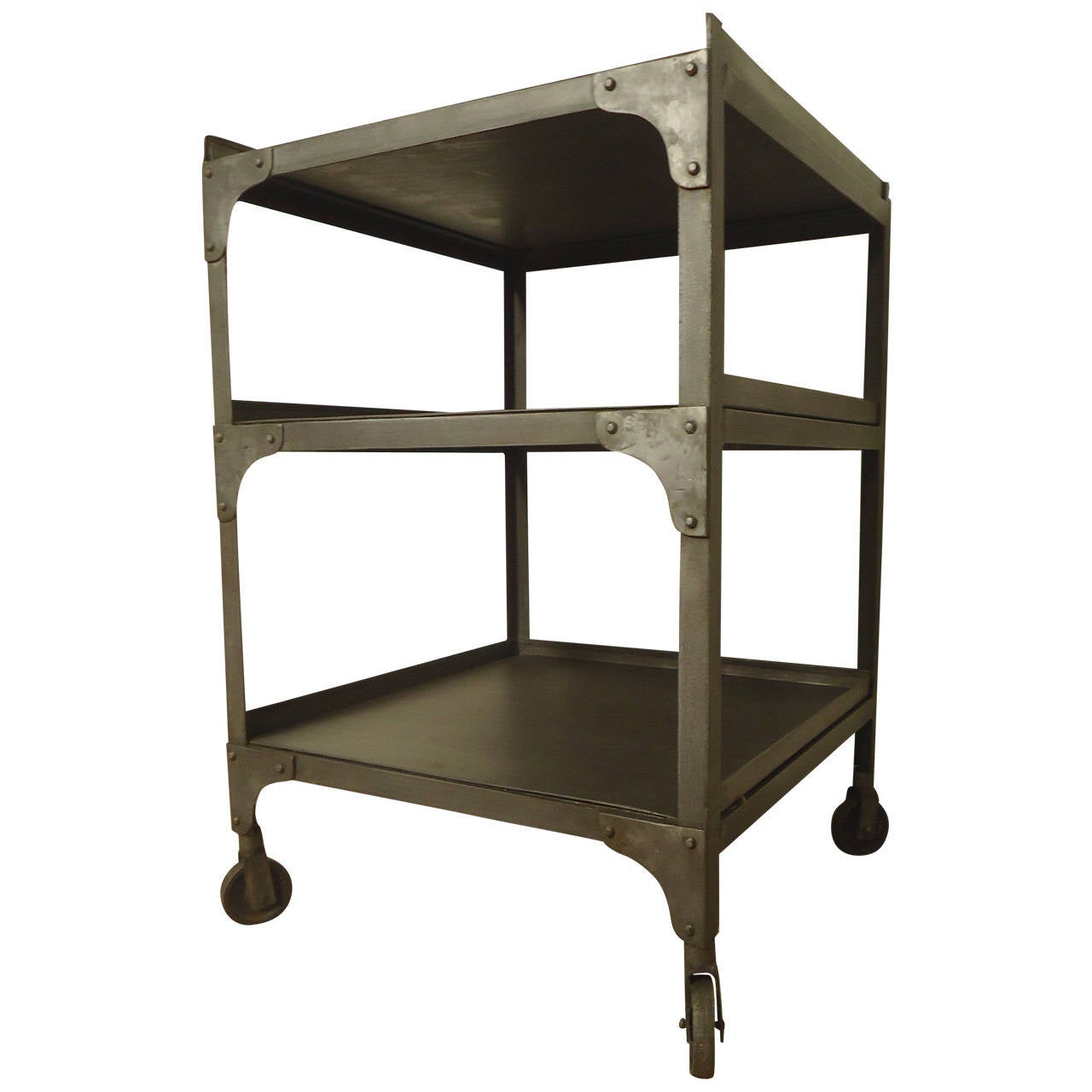 Industrial Metal Shelving For Sale at 1stdibs