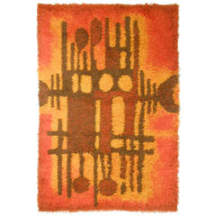 Striking Midcentury Danish Rug by Ege Rya 9