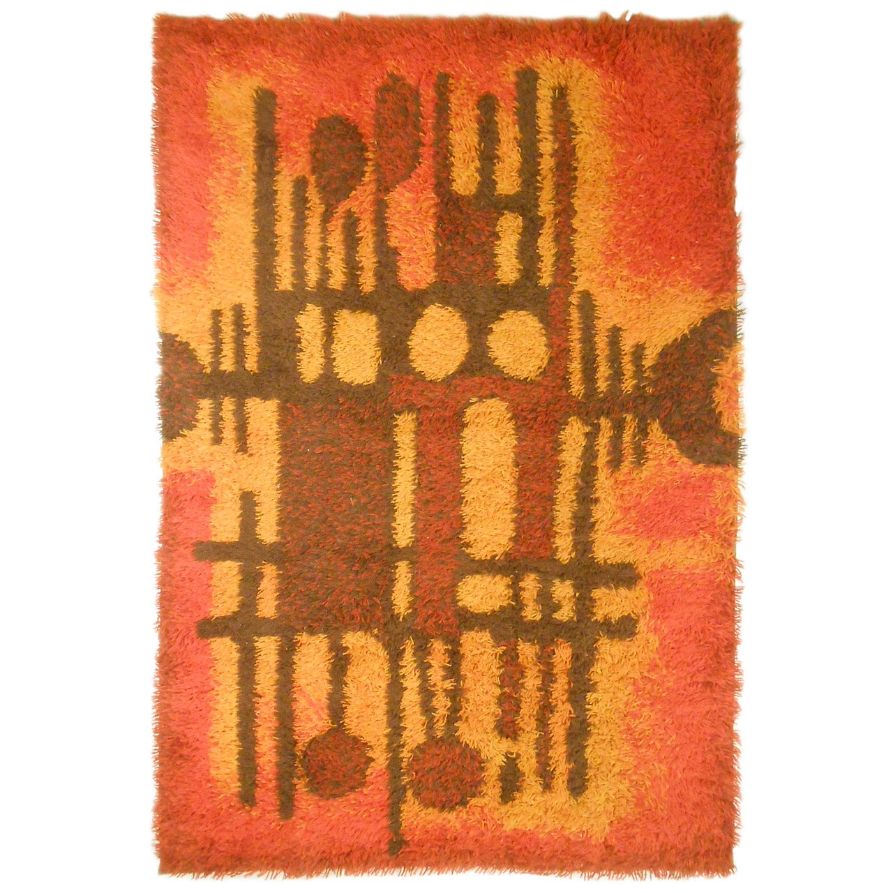 Mid-Century Modern Area Rug by Ege Rya For Sale