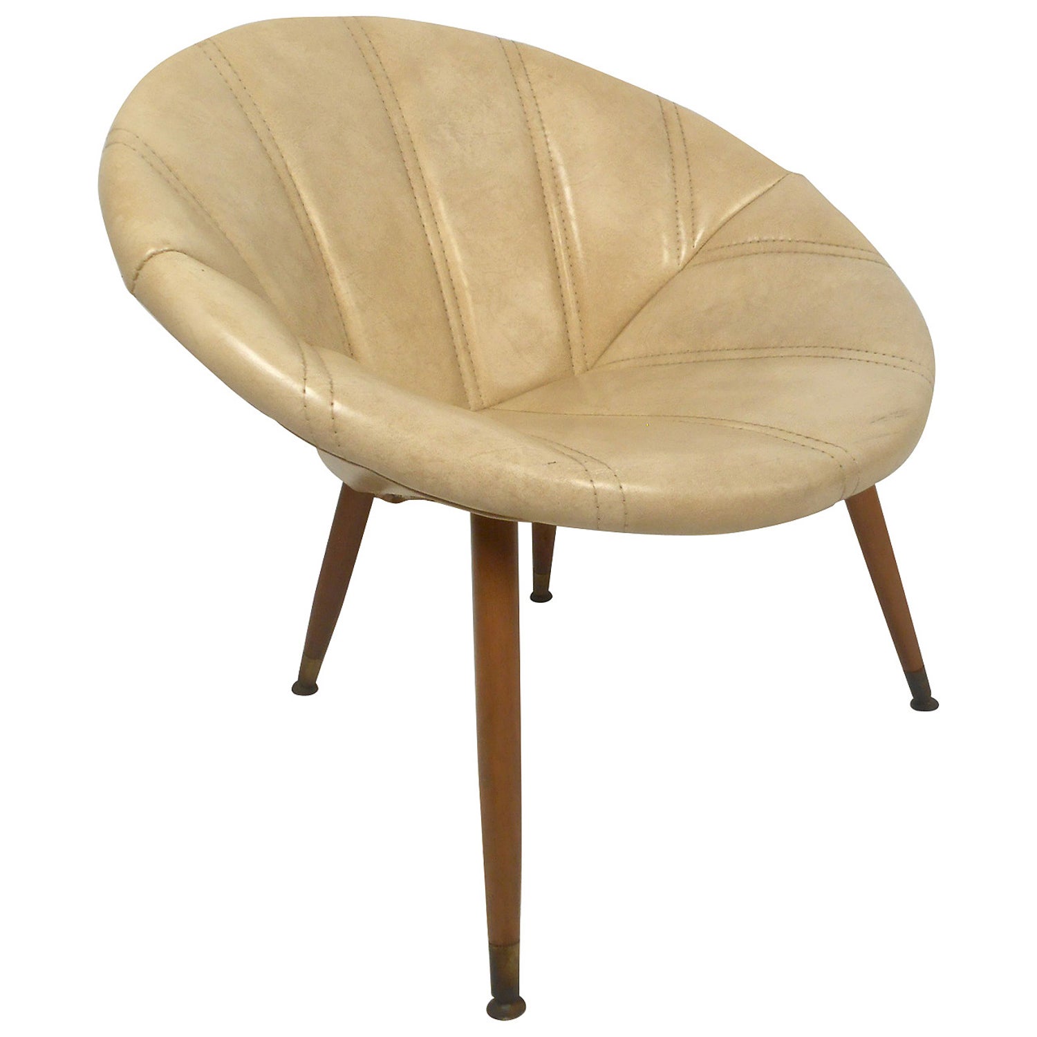 Round Midcentury Saucer Chair 4 For Sale on 1stDibs vintage