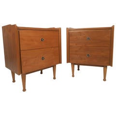 Pair of Mid-Century Modern Nightstands by Hooker