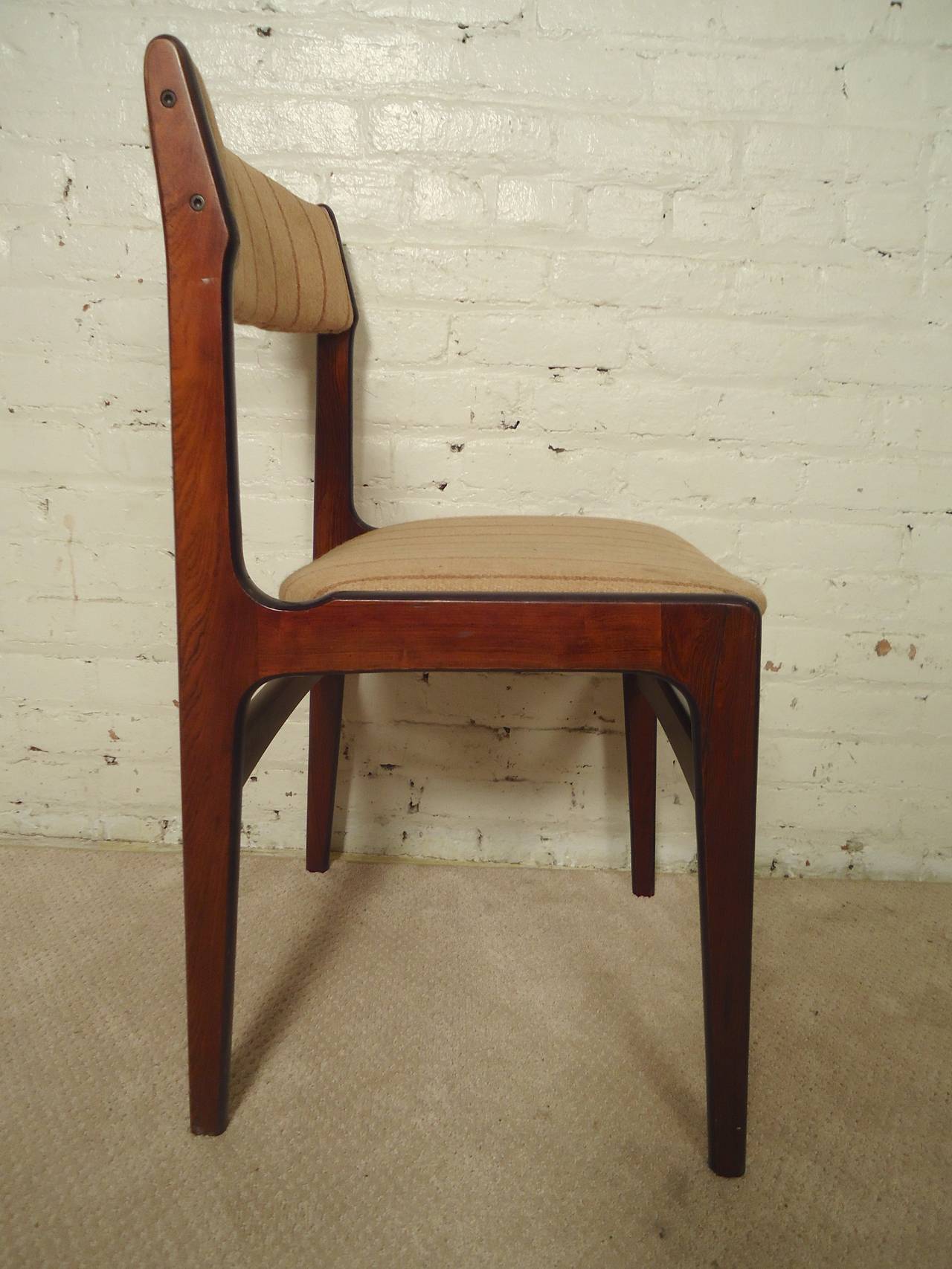 Six Erik Buch Style Rosewood Chairs In Good Condition In Brooklyn, NY