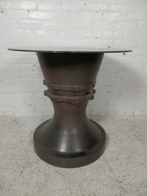 Heavy Machine Age Style Cast Iron Pedestal