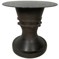 Heavy Machine Age Style Cast Iron Pedestal