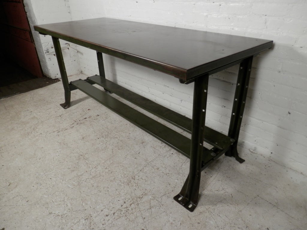 Industrial Metal Iron Work Table