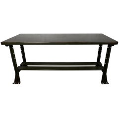 Industrial Metal Iron Work Table