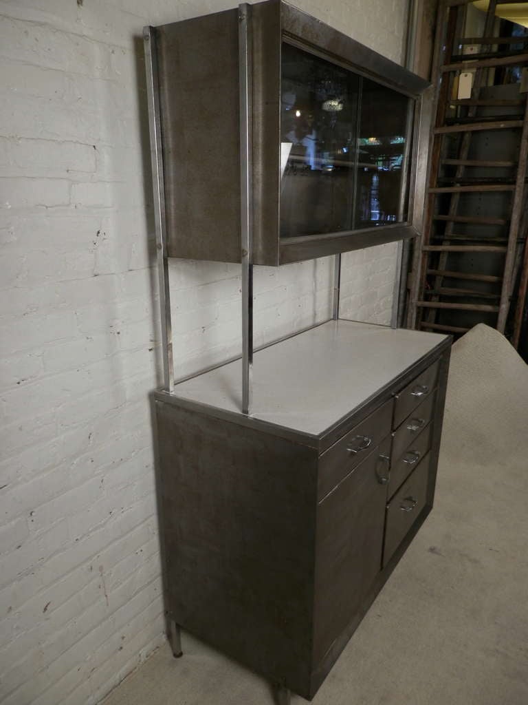 metal hutch cabinet