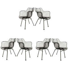 Vintage Set Of Six Mid Century Modern Sculptura Chairs By Russell Woodard