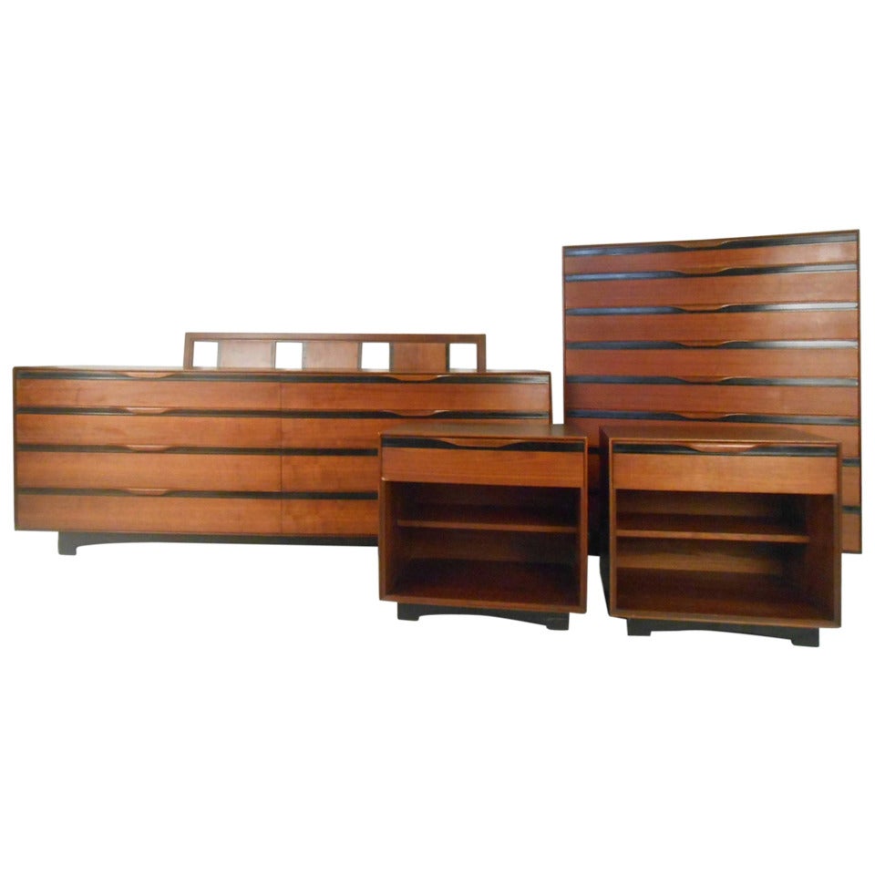 John Kapel for Glenn of California Mid-Century Modern Bedroom Suite