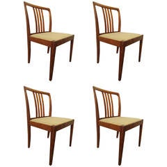 Rich Rosewood Dining Chairs, Set of Four 10