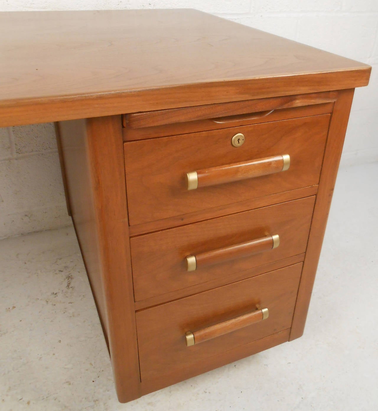 American Mid-Century Modern Desk by John Widdicomb