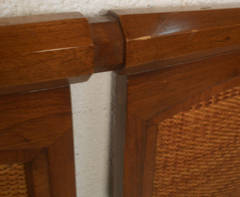 Mid-Century Modern Walnut Headboard by White Furniture Co