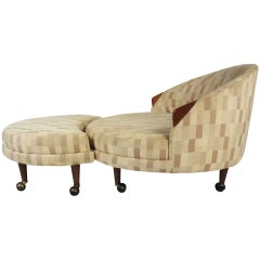 Adrian Pearsall Chair & Ottoman