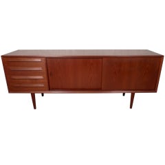 Mid Century Danish Modern Server w/ Sliding Doors