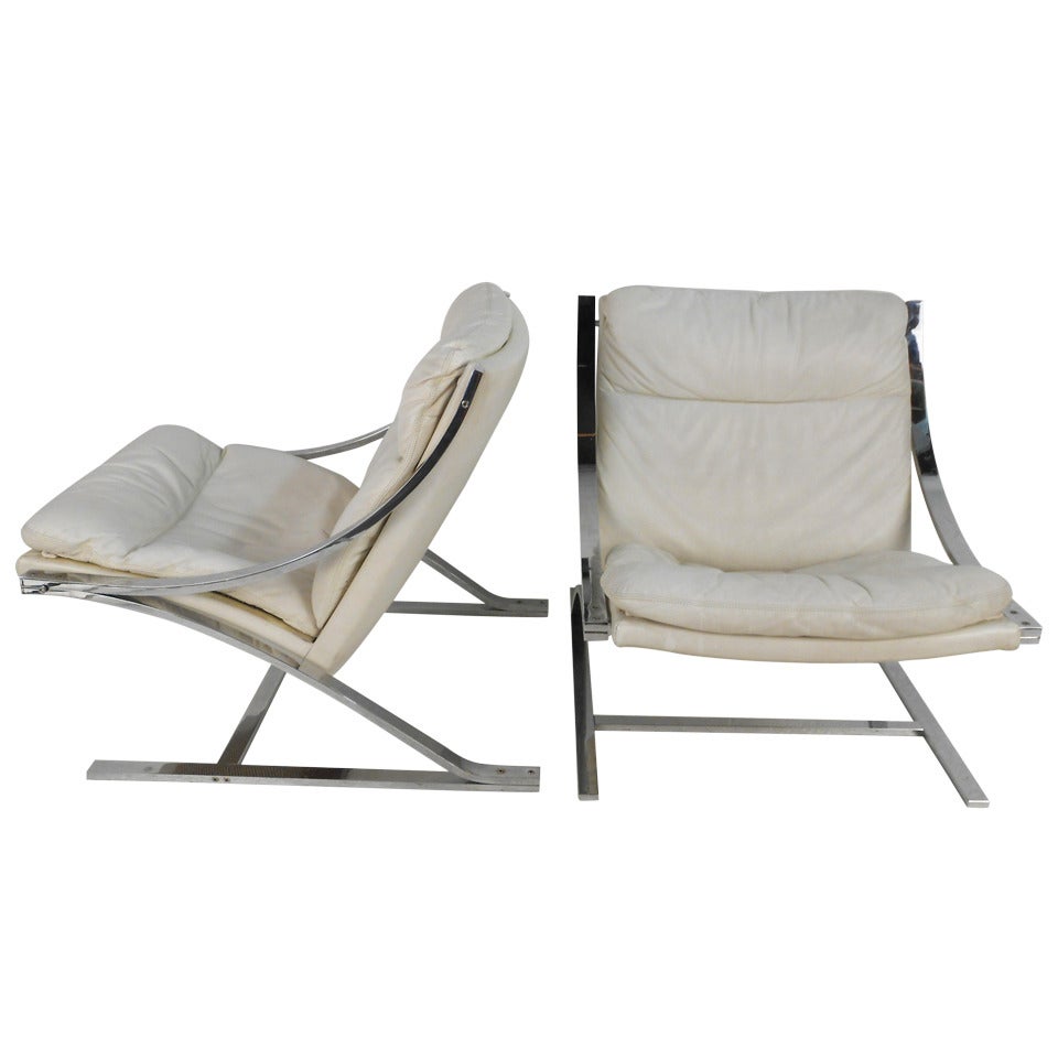Zeta Lounge Chairs by Paul Tuttle