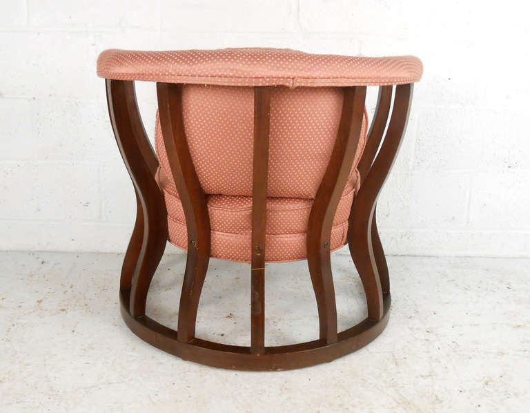 Vintage Modern Walnut Side Chair In Good Condition For Sale In Brooklyn, NY