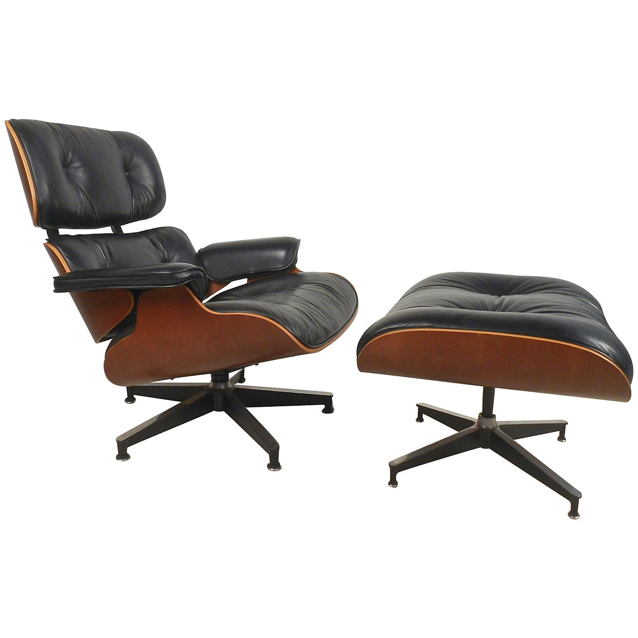 Herman Miller 670 Swivel Lounge Chair with Ottoman