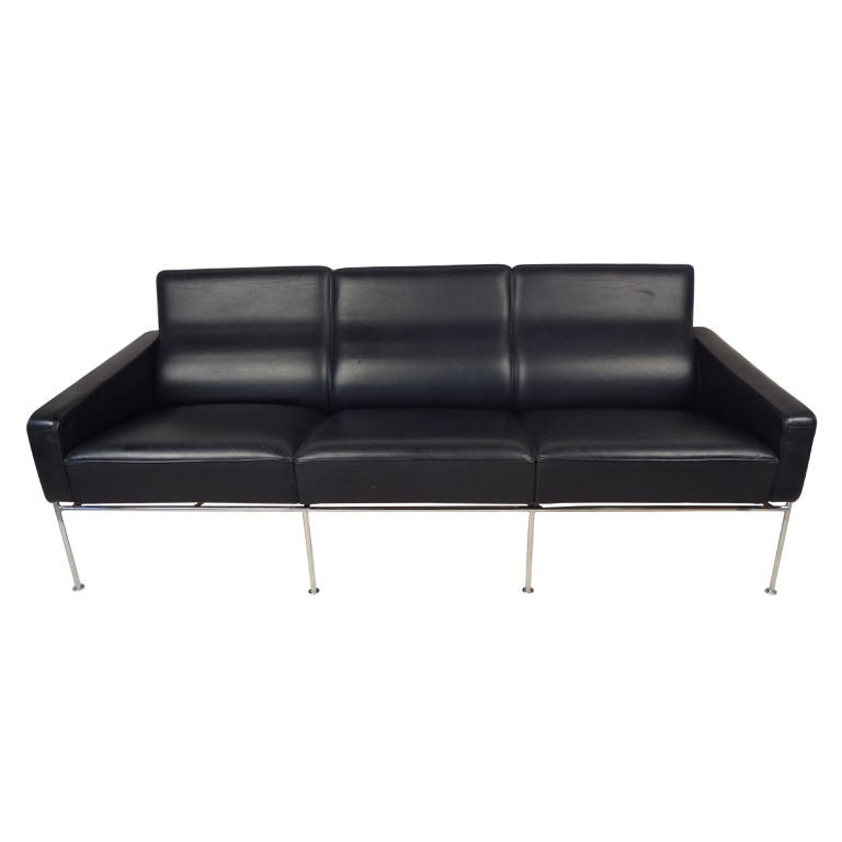 Arne Jacobsen Series 3300 Leather Sofa