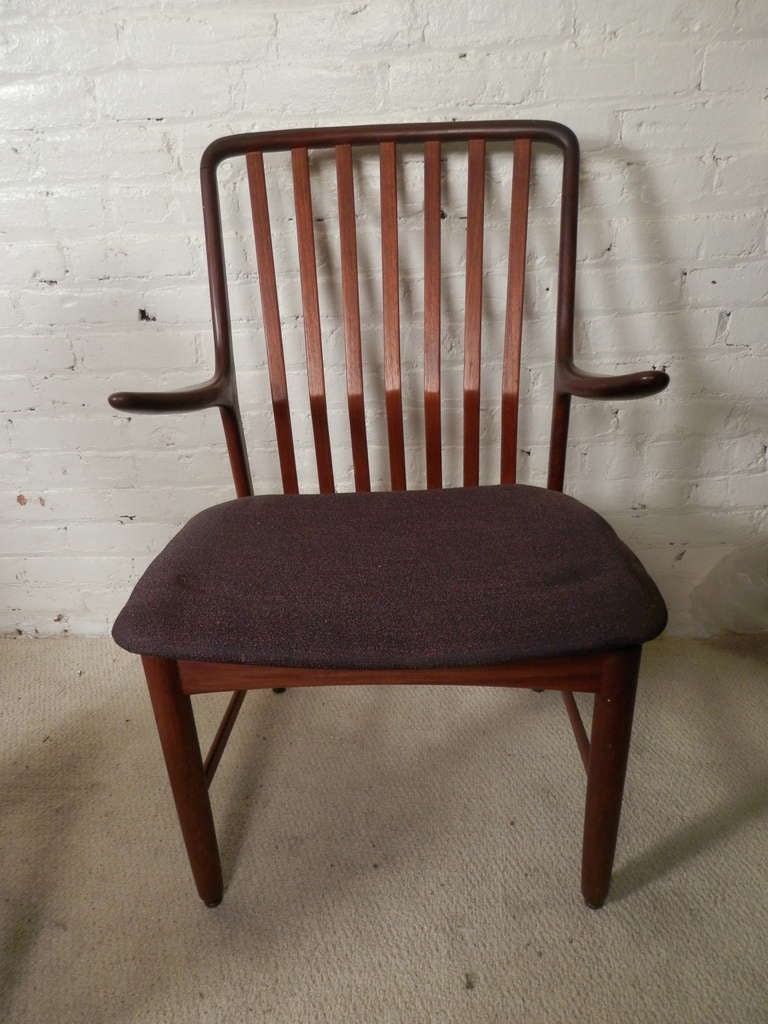 Set of Four Vintage Danish Moreddi Stamped Teak Chairs 2