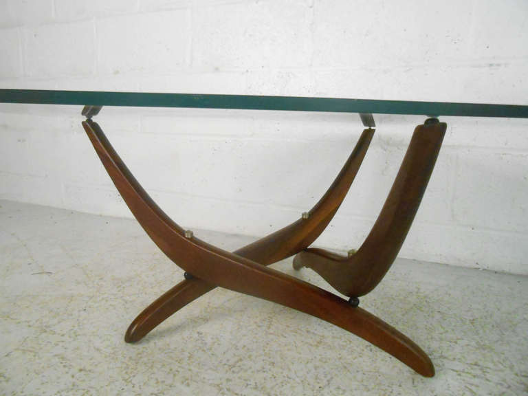 Unknown Pair of Midcentury Sculptural End Tables by Forest Wilson For Sale