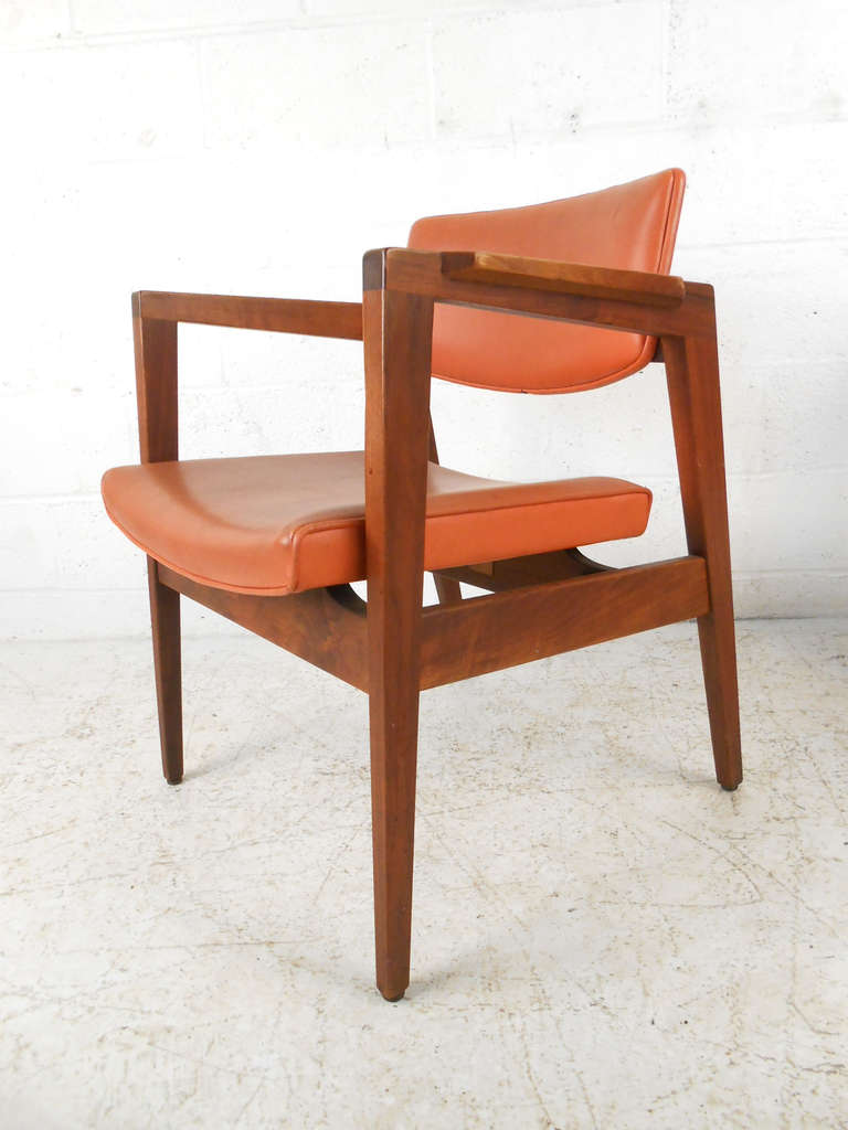 mid century walnut chair