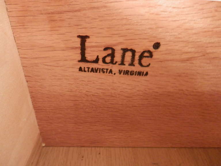 American Terrific Mid-Century Brutalist Dresser By Lane