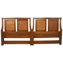 Midcentury Walnut Headboard by White Furniture Co. 2