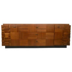 Mid-Century Modern Brutalist Dresser by Lane