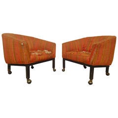 Barrel Back Midcentury Chairs